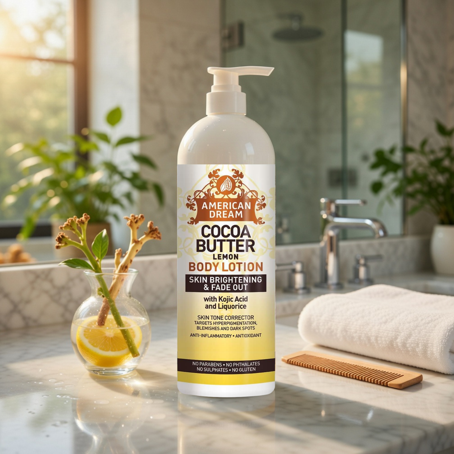 American Dream Cocoa Butter Lemon Body Lotion 750ml