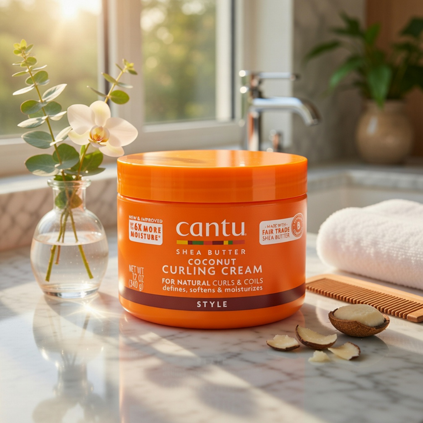Cantu Shea Butter Coconut Curling Cream 340g