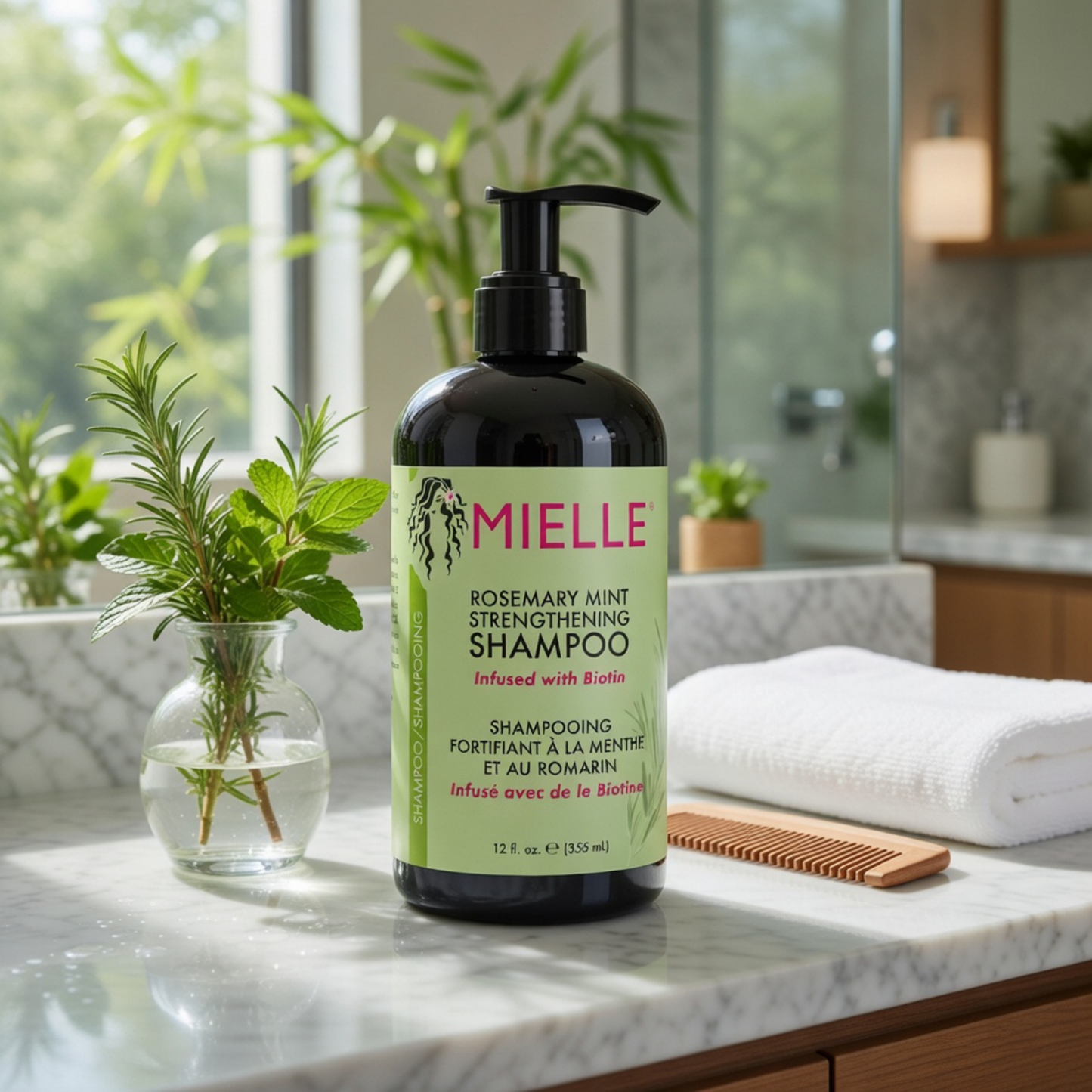 Mielle Organics Rosemary Mint Strengthening Shampoo 12oz