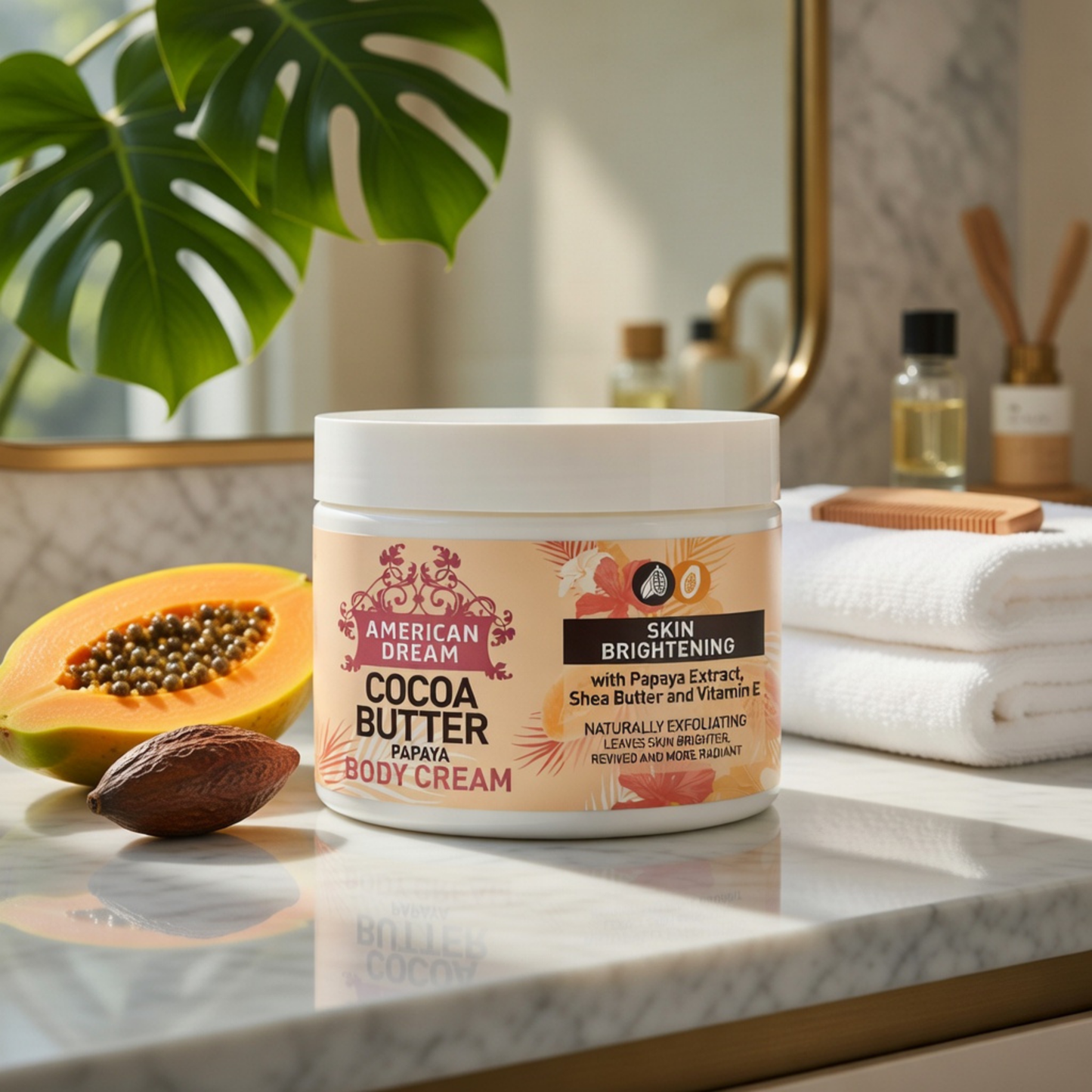 American Dream Cocoa Butter Papaya Body Cream 500ml