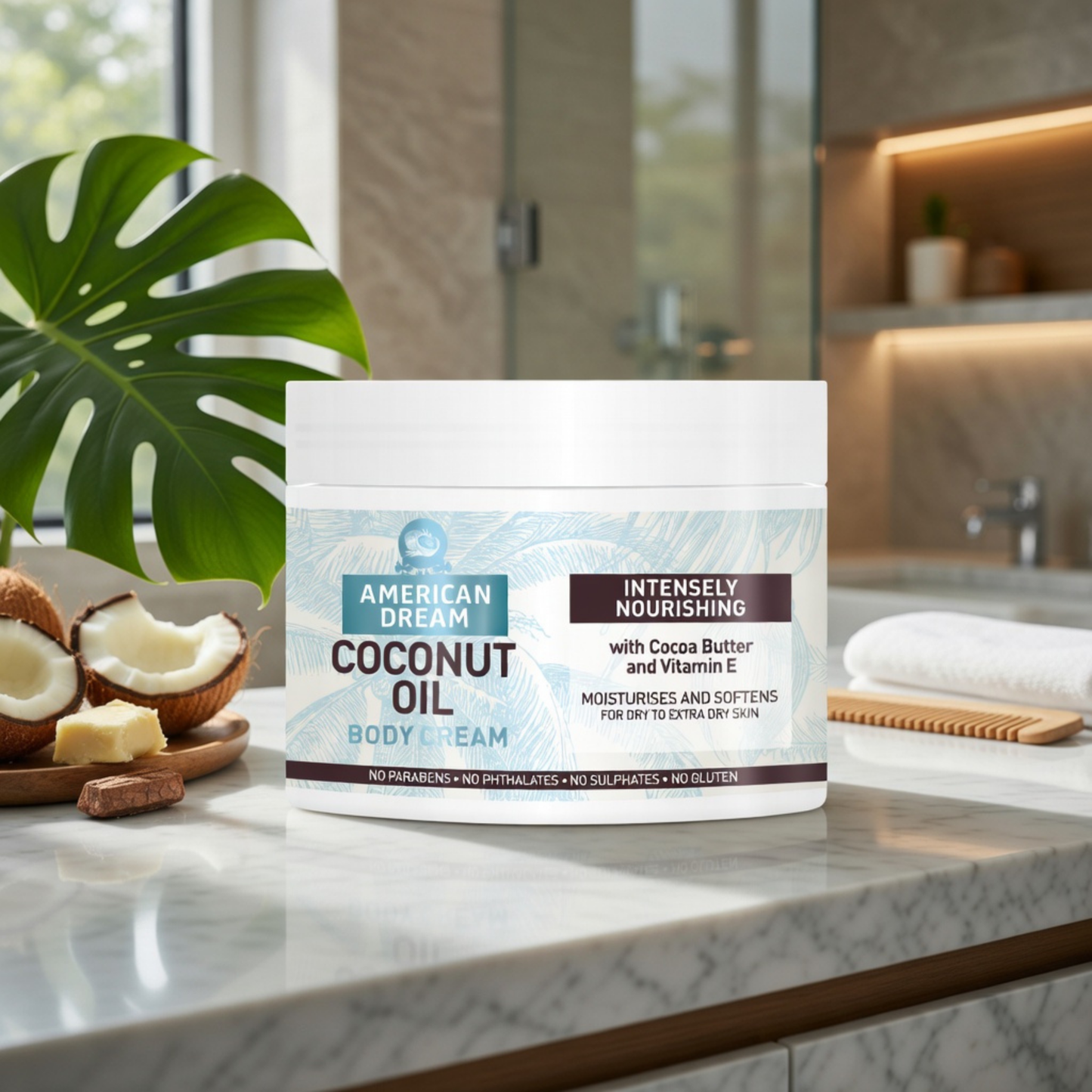 American Dream Coconut Oil Body Cream 500ml