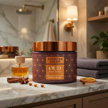 American Dream Oud Dark Amber Body Cream 500ml