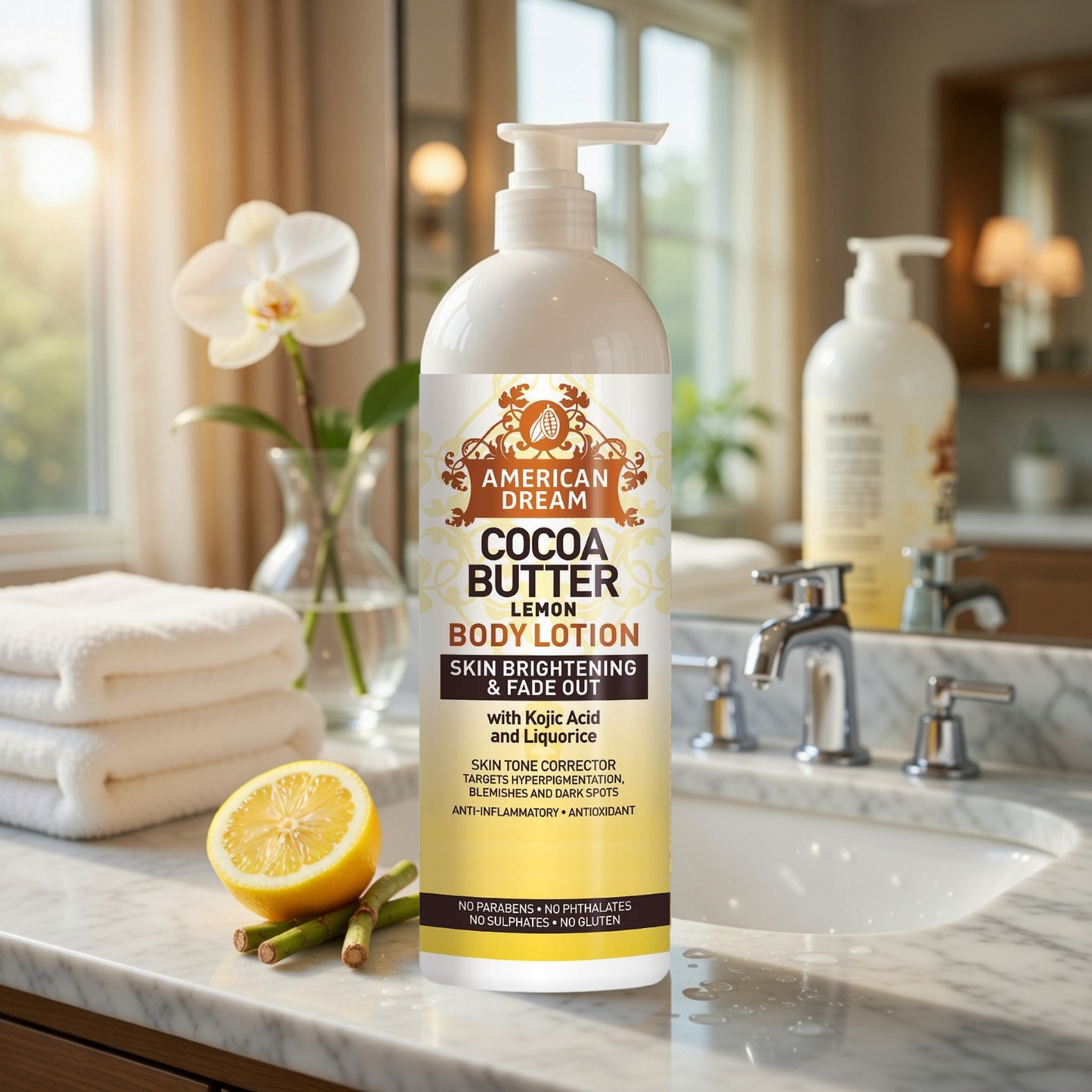 American Dream Cocoa Butter Lemon Body Lotion 750ml