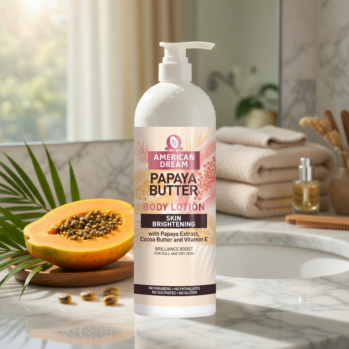 American Dream Papaya Butter Body Lotion 750ml