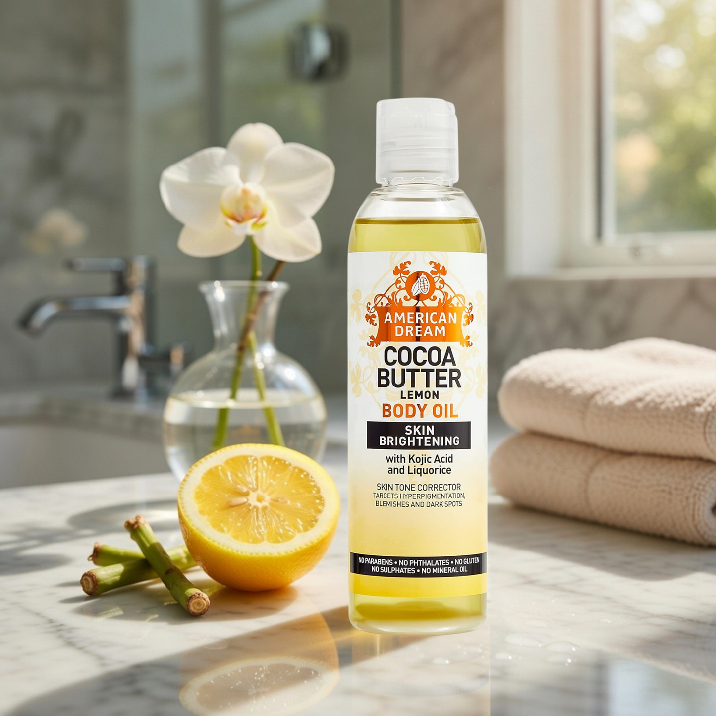 American Dream Cocoa Butter Lemon Body Oil 200ml