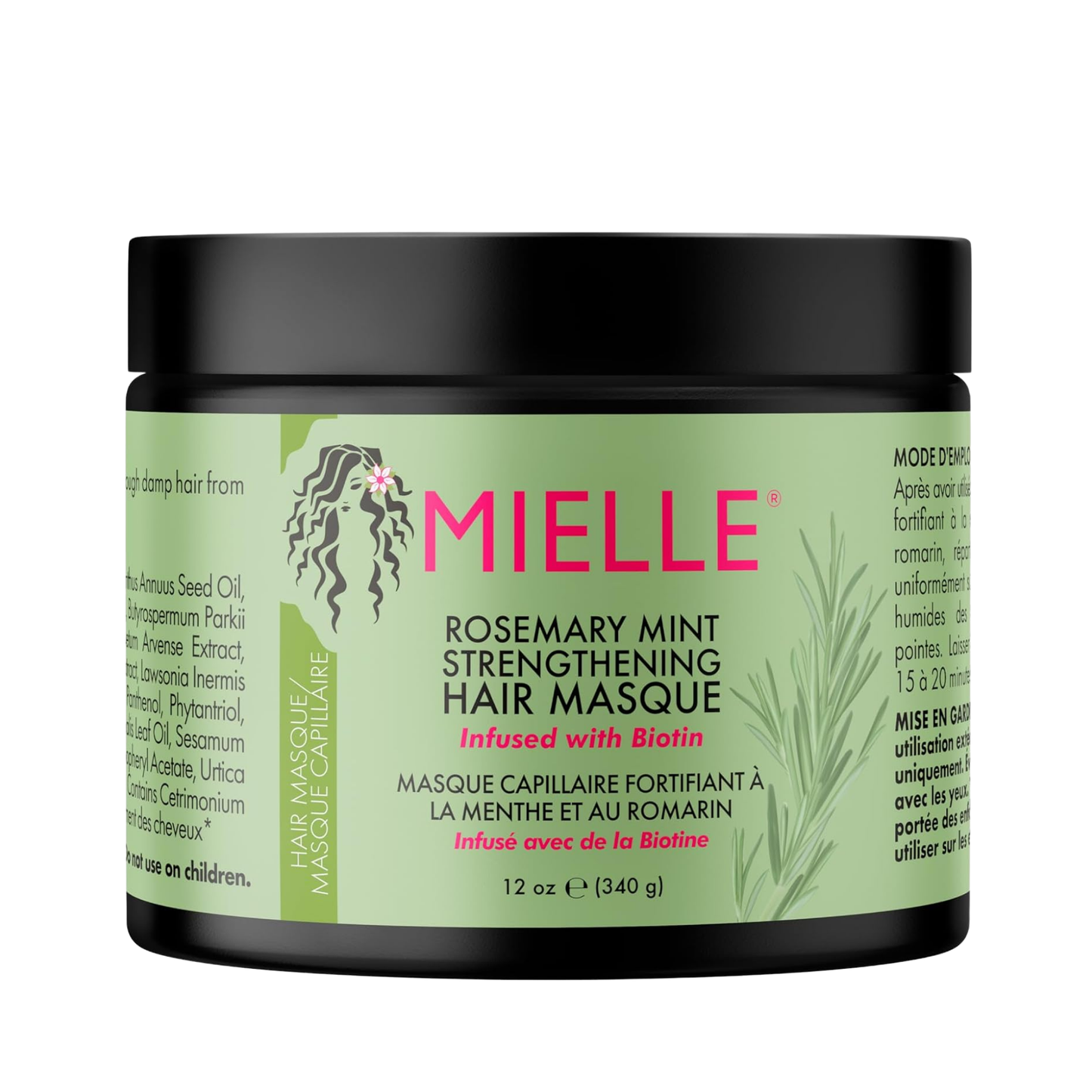 Mielle Organics Rosemary Mint Strengthening Hair Masque 12oz