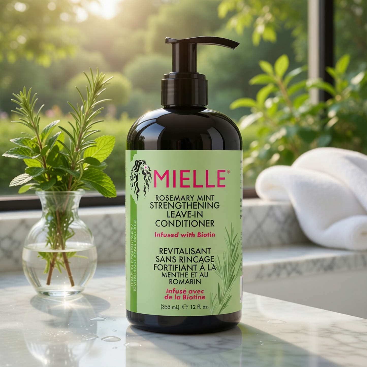 Mielle Rosemary Mint Strengthening Leave-In Conditioner 12oz