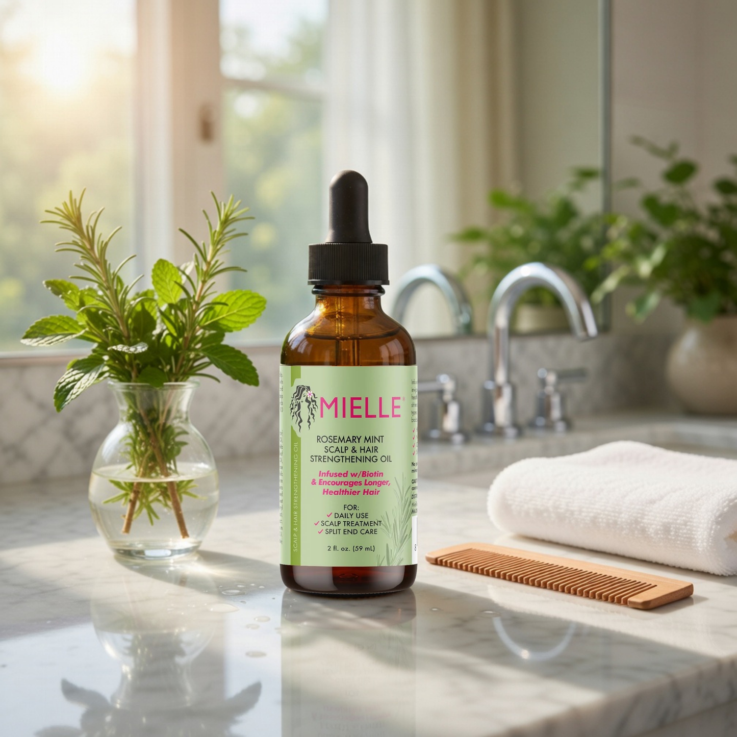 Mielle Rosemary Mint Scalp & Hair Strengthening Oil 2oz