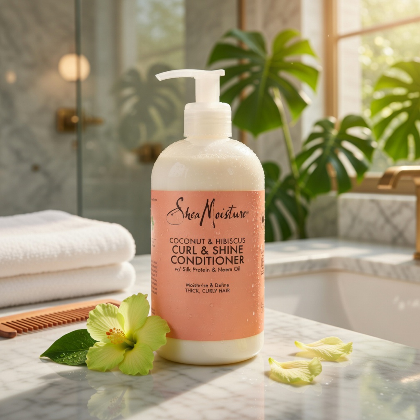 SheaMoisture Coconut & Hibiscus Curl & Shine Conditioner 13oz