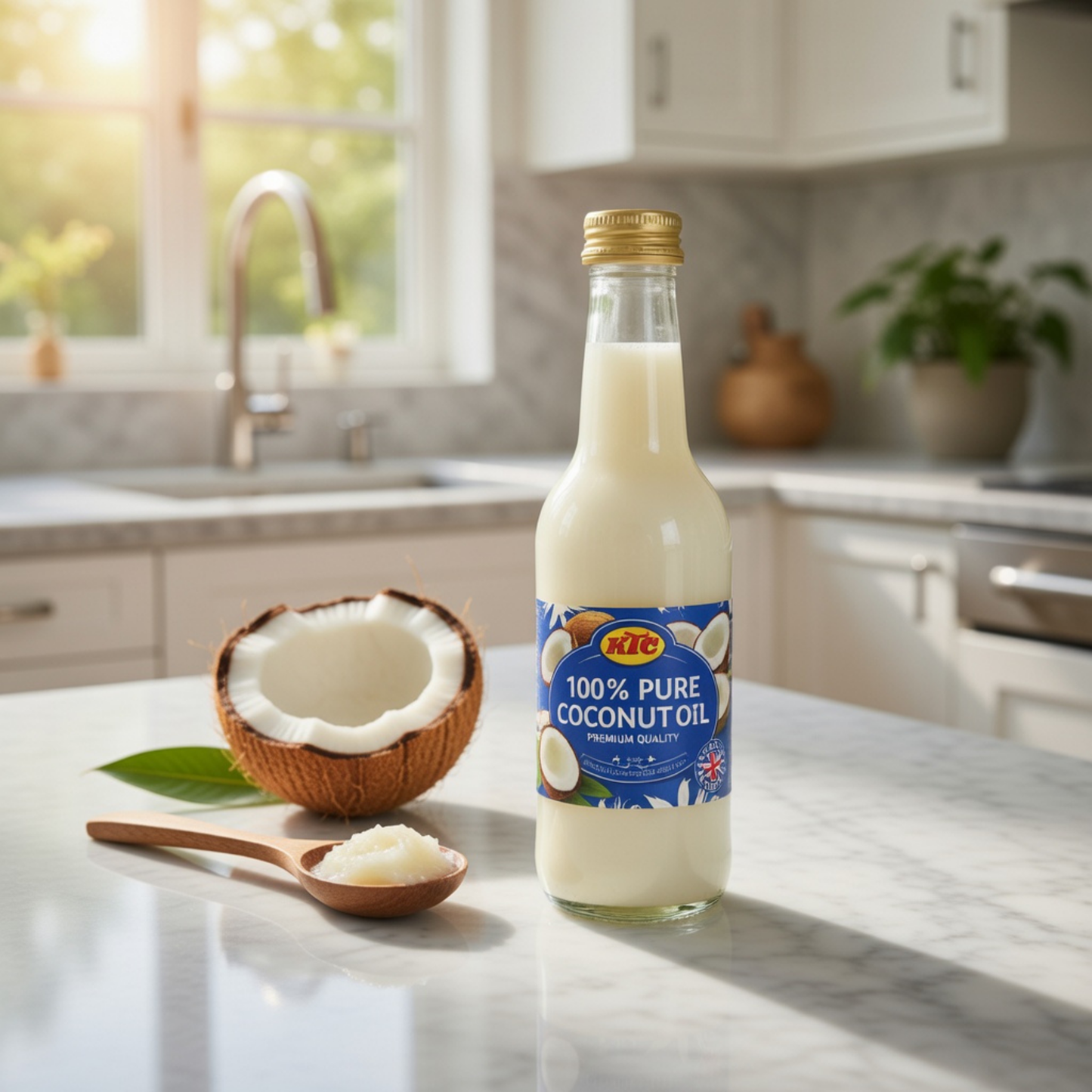 KTC Coconut Oil 250ml Glass Jar