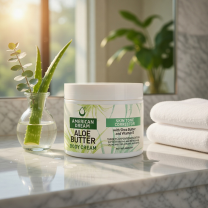 American Dream Aloe Butter Body Cream Skin Tone Corrector 500ml